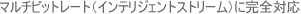 �}���`�r�b�g���[�g(�C���e���W�F���g�X�g���[��)�Ɋ��S�Ή�